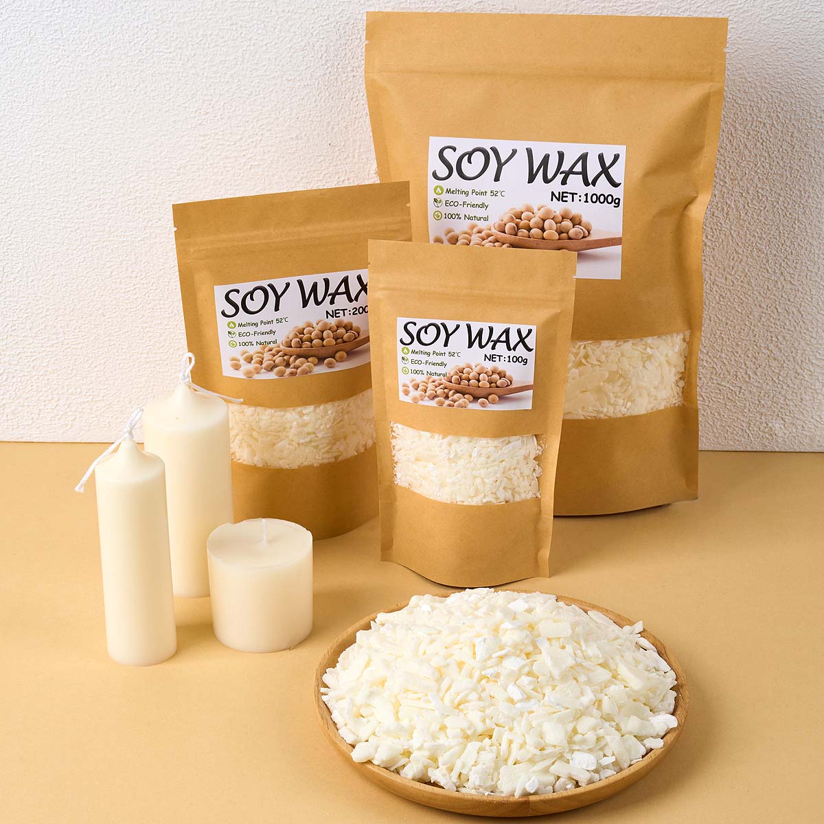 1 фунт чистого белого соевого  – обзор и цена Soy Wax Pillar Blend