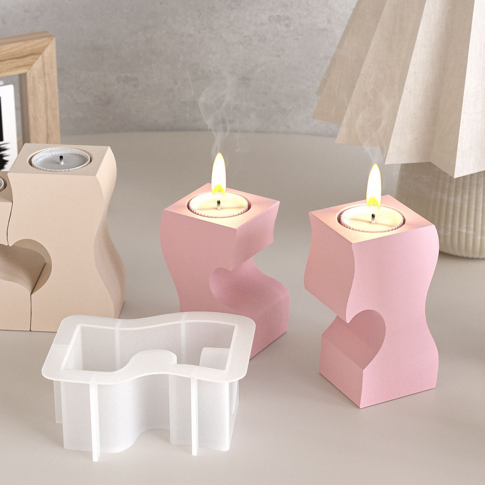 S сердце подсвечник силиконовы – обзор и цена Candle Making Tools
